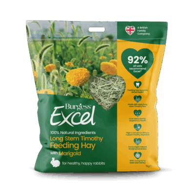 Product image for Burgess Excel Long Stem with Marigold Feeding Hay